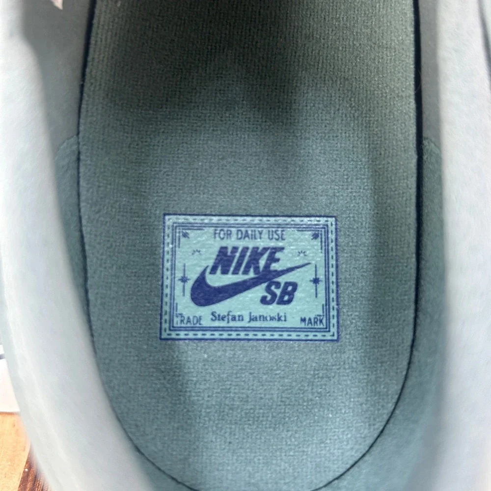 Nike SB Zoom Stefan Janoski Slip RM Teal Blue Suede Shoes FN5893-300 Men Size 12